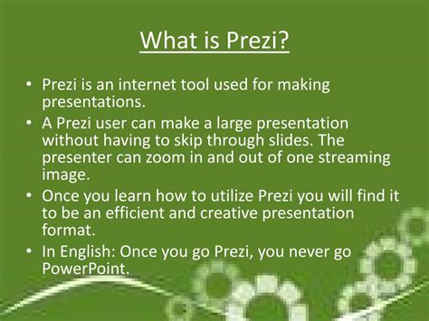 what is prezi used for.